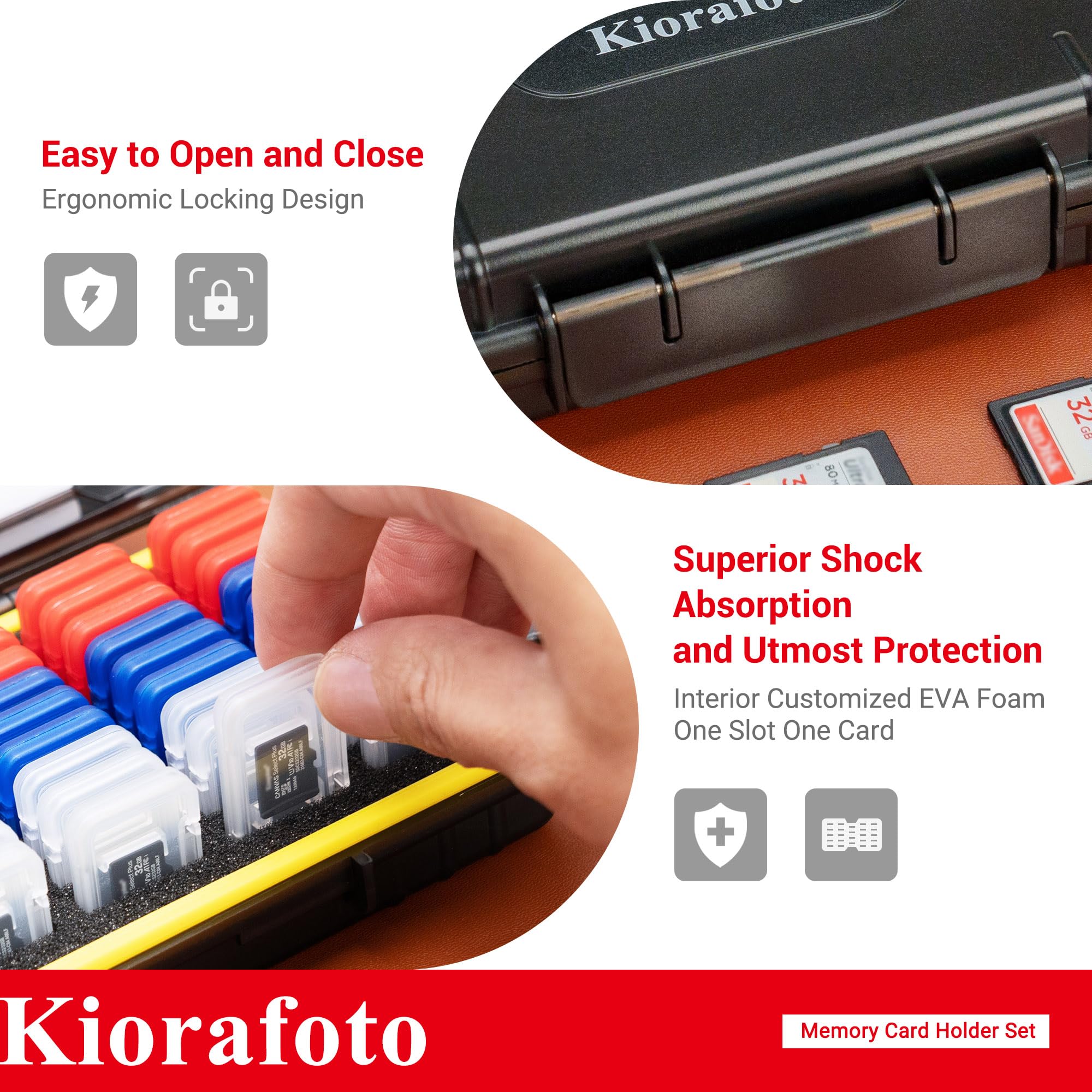 Amazon.com: Dual Protect Micro SD Card Case with 54 PCS Clear